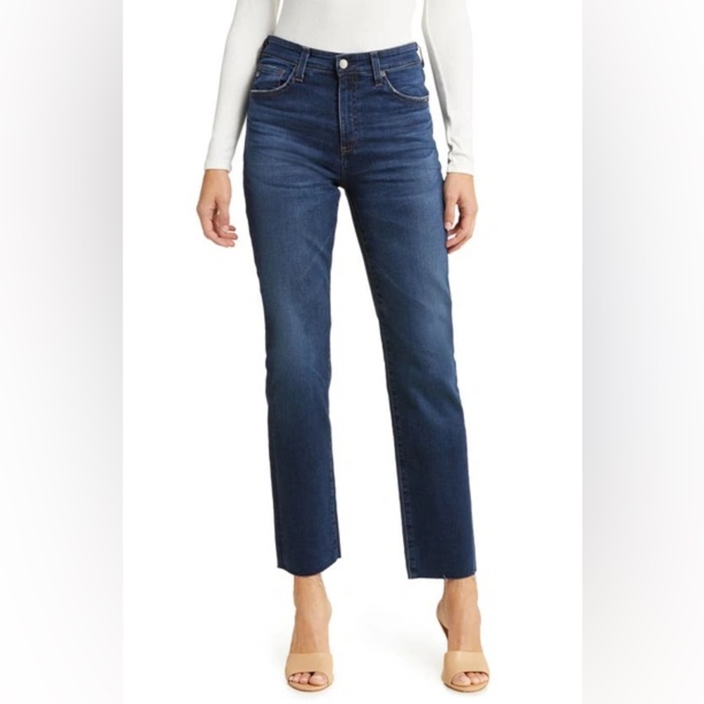 AG Saige High Rise Straight Leg Jeans 9 Years Dissipate Denim Casual Women’s 28